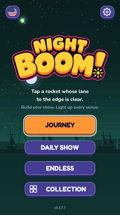 A screenshot of Night Boom!